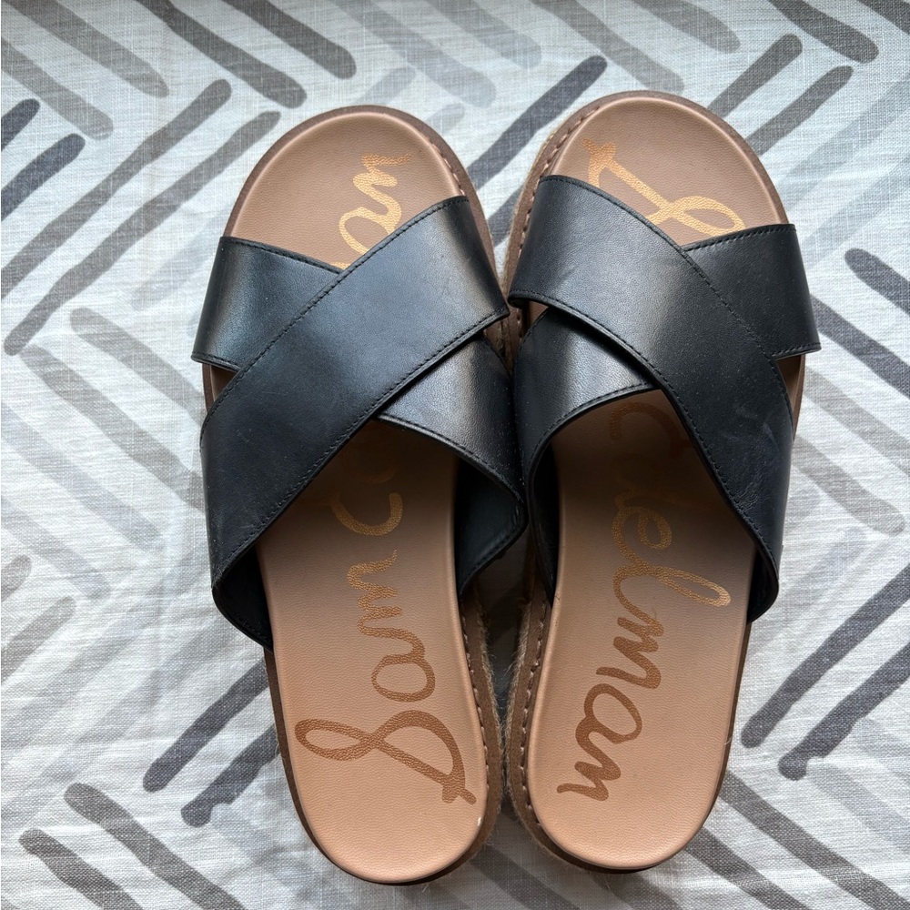 NWOT Sam Edelman Black Women's Slide Sandals